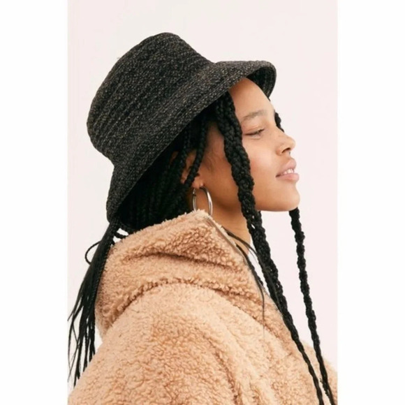Free People Accessories - Free People Black  Madeline Kettle Brim Hat